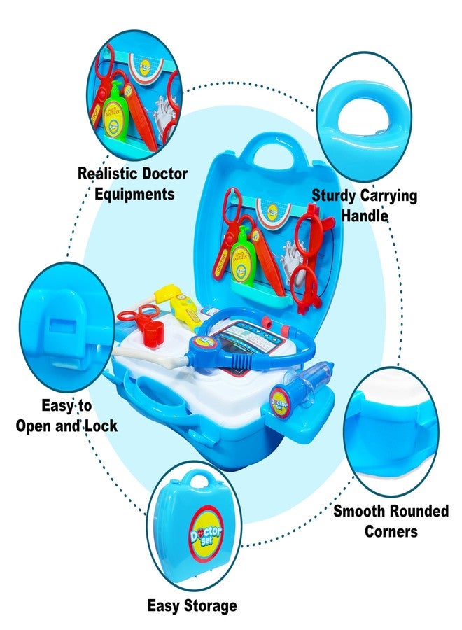 VGRASSP 18 Pcs Doctor Suitcase Set Toy for Kids - Pretend Playset with Doctor Instruments for Boys and Girls - Birthday Gift - Color As Per Stock - Image 4
